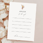 Carte de conseil Mariage floral coloré<br><div class="desc">Célébrez votre amour avec le design coloré Floral Mariage Advice Card, une fusion vibrante du charme romantique du conte de fées boho et d'élégante beauté botanique. Doté d'un agencement astucieux de fines fleurs d'aquarelle et d'un style sophistiqué, ce design évoque l'enchantement d'un jardin fleuri, parfait pour les mariages au printemps,...</div>