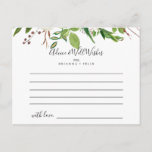 Carte de conseil Mariage Floral White Winter Peony<br><div class="desc">Cette carte de conseil aux mariages floraux à pivoines blanches en hiver est parfaite pour un mariage moderne. Le design présente de belles pivoines blanches dessinées à la main et entassées dans de beaux bouquets aux bourgeons bordeaux et aux feuilles verts. Ces cartes sont parfaites pour un mariage, une douche...</div>