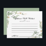 Carte de conseil Mariage Tropical Gold Green Folii<br><div class="desc">Cette carte de conseil mariage de feuillage vert or tropical est parfaite pour un mariage moderne. Le design est magnifiquement peint à la main avec de l'or tropical d'été et du feuillage vert illustrés. Ces cartes sont parfaites pour un mariage, une douche nuptiale, un baby shower, une fête de remise...</div>