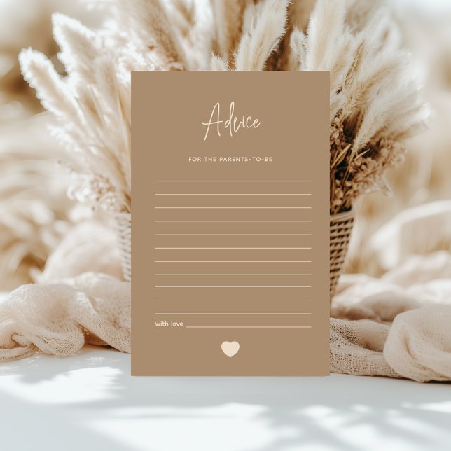 Carte de conseil minimaliste Brown pour les femmes (Créateur téléchargé)