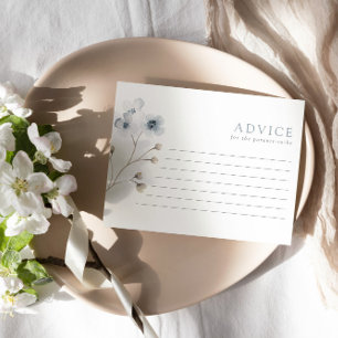 Carte de conseil pour Baby shower floral simple et