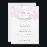 Carte de conseil pour l'amour et la vie du mariage<br><div class="desc">Jolies cartes mariages pour que vos invités ajoutent leurs conseils et leurs voeux. Quelle jolie façon de se souvenir de votre journée spéciale. Jolie rose roses sur blanc.</div>