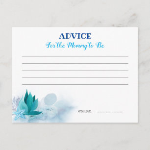 Carte de conseil pour le Baby shower de baleine