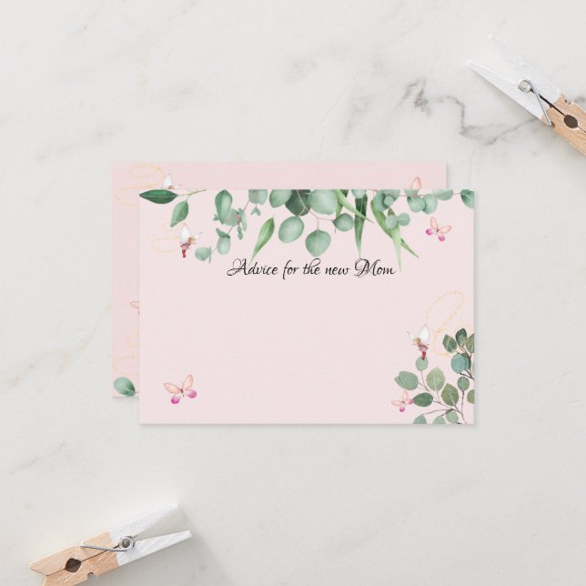 Carte de conseil pour les plantes forestières (Devant/Arrière en situation)