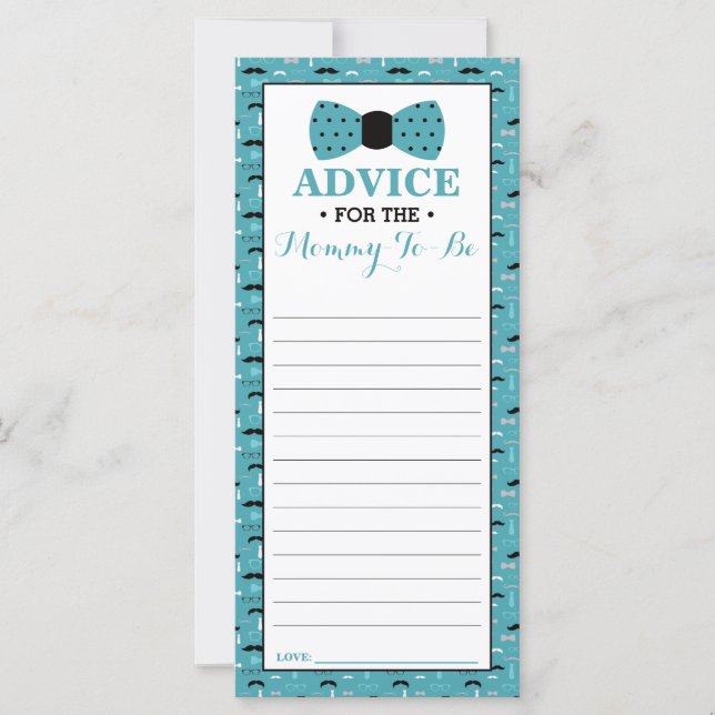 Carte de conseil pour Maman-To-Be, Petit Baby show (Devant)