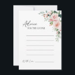 Carte de conseil pour Mariage blanc flou<br><div class="desc">Cette carte de conseil mariage florale blanche et brillante présente de beaux arrière - plans neutres chic de noir ou blanc avec une typographie moderne simple et une calligraphie élégante pour donner un ton sophistiqué à tout style d'événement. Chaque produit est agrémenté de roses roses roses rousses et d'hydrangées de...</div>