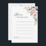 Carte de conseil pour Mariage blanc flou<br><div class="desc">Cette carte de conseil mariage florale blanche et brillante présente de beaux arrière - plans neutres chic de noir ou blanc avec une typographie moderne simple et une calligraphie élégante pour donner un ton sophistiqué à tout style d'événement. Chaque produit est agrémenté de roses roses roses rousses et d'hydrangées de...</div>