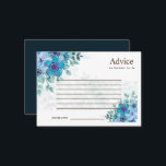 Carte de conseil pour Mariage Fleur sauvage coloré<br><div class="desc">C'est la belle élégante carte de conseil Mariage fleur sauvage. Cette carte-conseil fleur sauvage colorée est parfaite pour votre mariage d'été simple et fantaisiste en arc-en-ciel boho. Il est parfait comme des cartes mariages,  cartes de visite et plus. Cliquez sur le bouton customiser pour personnaliser le design.</div>
