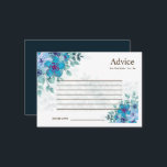 Carte de conseil pour Mariage Fleur sauvage coloré<br><div class="desc">C'est la belle élégante carte de conseil Mariage fleur sauvage. Cette carte-conseil fleur sauvage colorée est parfaite pour votre mariage d'été simple et fantaisiste en arc-en-ciel boho. Il est parfait comme des cartes mariages,  cartes de visite et plus. Cliquez sur le bouton customiser pour personnaliser le design.</div>