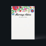 Carte de conseil pour mariage mixte de broderie me<br><div class="desc">Les cartes de conseil en mariage pour le nouveau couple marié sont une fête de fiançailles amusante, une douche ou une réception de mariage pour les invités et une façon charmante pour le couple de regarder en arrière sur leur journée spéciale et de se souvenir de la famille et des...</div>