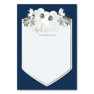 Carte de conseil pour mariée d'or