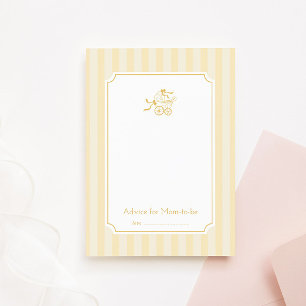 Carte de conseil pour poussette de bébé mignonne P