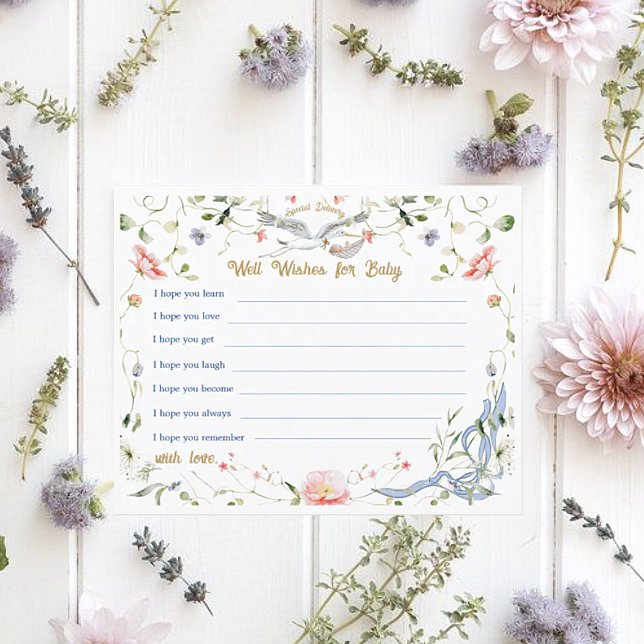Carte de conseil pour Stork Fleur sauvage Ribbon (Créateur téléchargé)