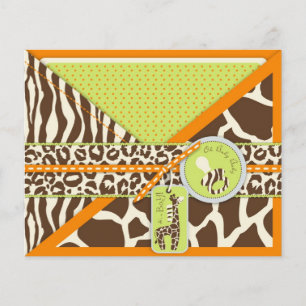 Carte de conseil Safari Boy Orange
