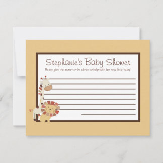 Carte de conseil sur la jungle de Nali