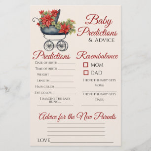 Carte de conseil sur le Baby shower de transport d