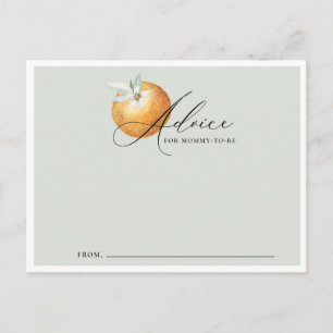 Carte de conseil sur le thème Little Cutie Baby sh