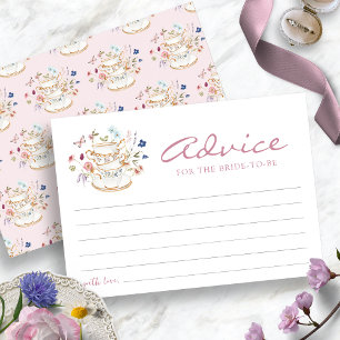 Carte de conseils de la Pink Tea Party