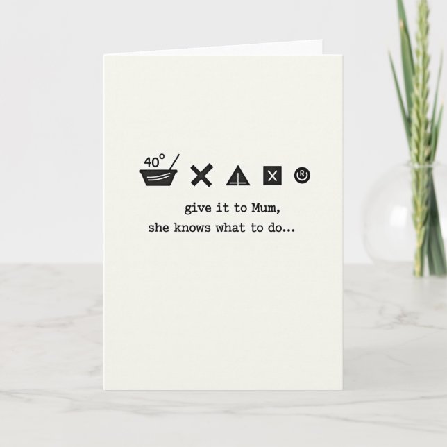 Carte de conseils de maman (Devant)