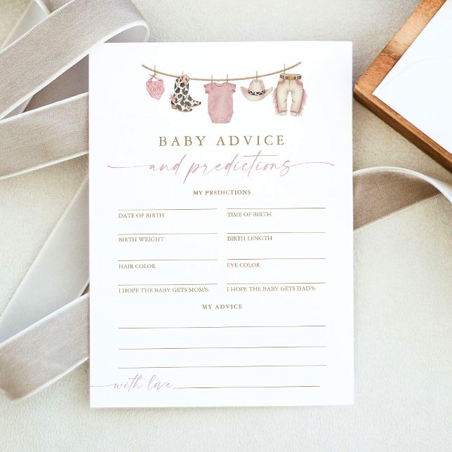Carte de conseils et de prédictions pour Baby Show (Créateur téléchargé)