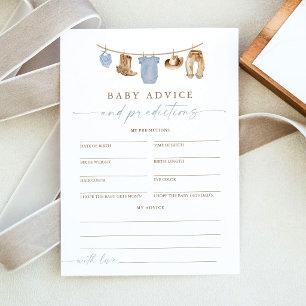 Carte de conseils et de prédictions pour Baby Show