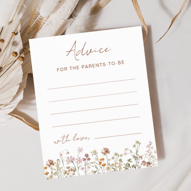 Carte de conseils pour bébé pour les futurs parent (Créateur téléchargé)