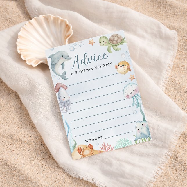 Carte de conseils pour la baby shower des créature (Créateur téléchargé)