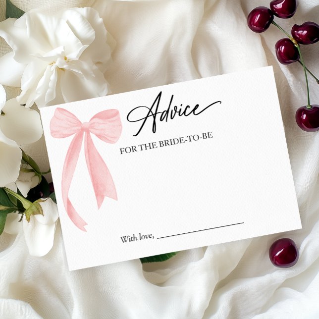 Carte de conseils pour la mariée pour une baby sho (Créateur téléchargé)