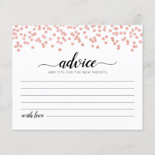 Carte de conseils pour les nouveaux parents à la f