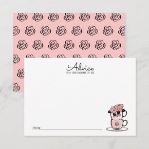 Carte de conseils pour maman pour la baby shower T
