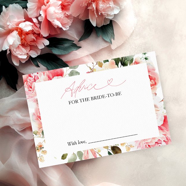 Carte de conseils pour une baby shower de mariage  (Créateur téléchargé)