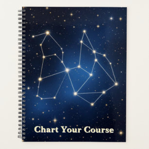 Carte de constellation céleste   Étoile en feuille