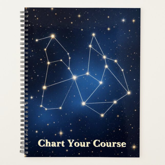 Carte de constellation céleste | Étoile en feuille (Devant)