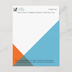 Carte de copie pour ADHD