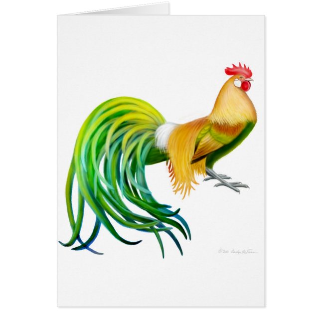 Carte de coq de Phoenix (Devant)