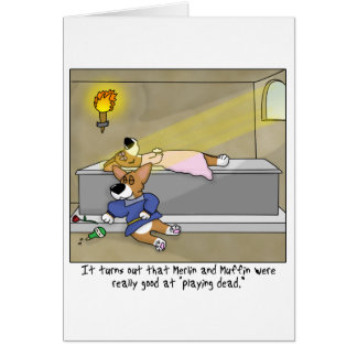 Carte de corgi de Romeo et de Juliet