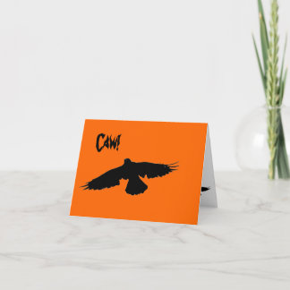 Carte de corneille de Halloween