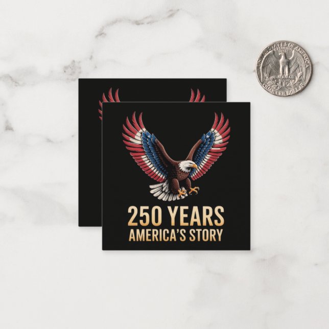 Carte De Correspondance 250e anniversaire de l'Amérique (Devant/Arrière en situation)