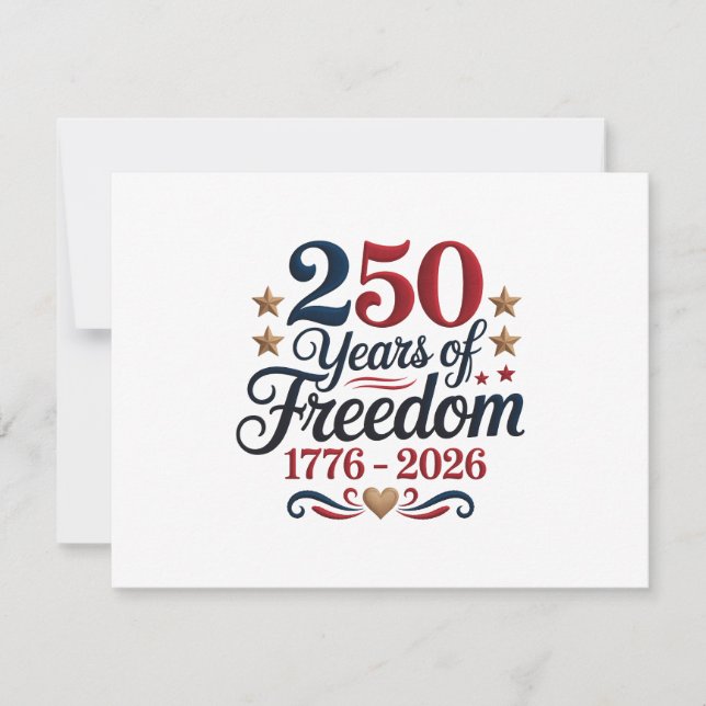 Carte De Correspondance 250e anniversaire des États-Unis (Devant)