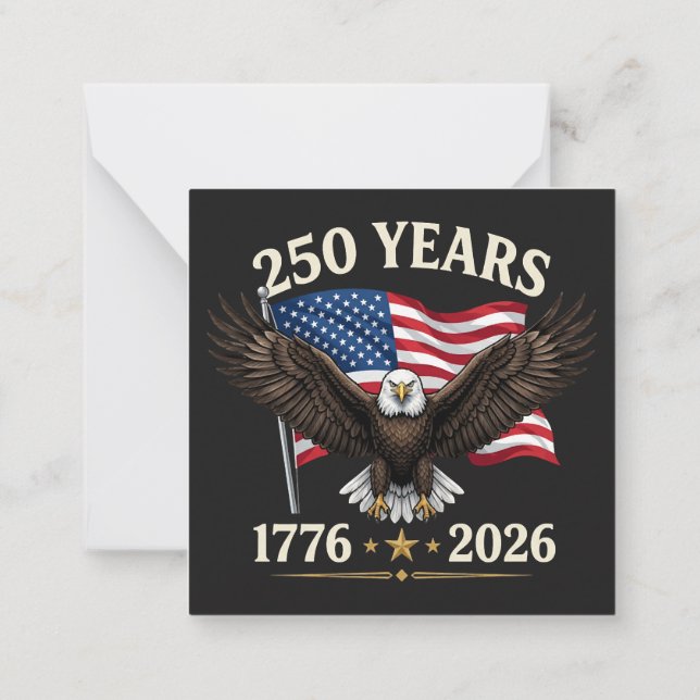 Carte De Correspondance 250e anniversaire USA (Dos)