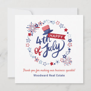Carte De Correspondance 4 juillet Budget des clients du Merci immobilier