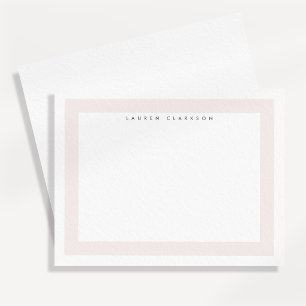 Carte de correspondance à bordure grasse rose disc