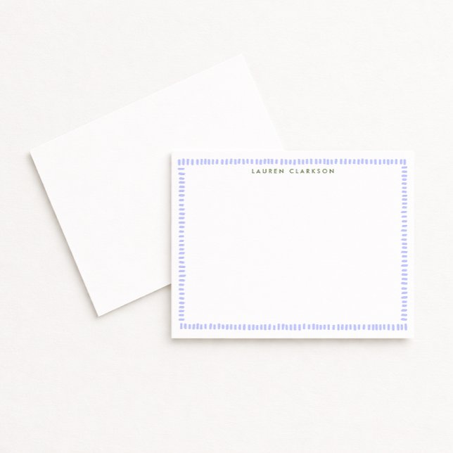 Carte de correspondance à bordure peinte à la main (Créateur téléchargé)