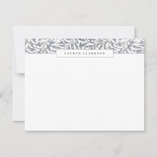 Carte de correspondance à bordure supérieure motif (Devant)