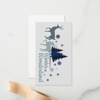 Carte De Correspondance A Christmas winter wonderland   Dankeskarte