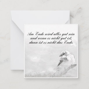 Carte De Correspondance À la fin, tout ira bien