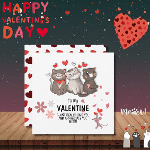 Carte De Correspondance À ma Saint-Valentin Miaou