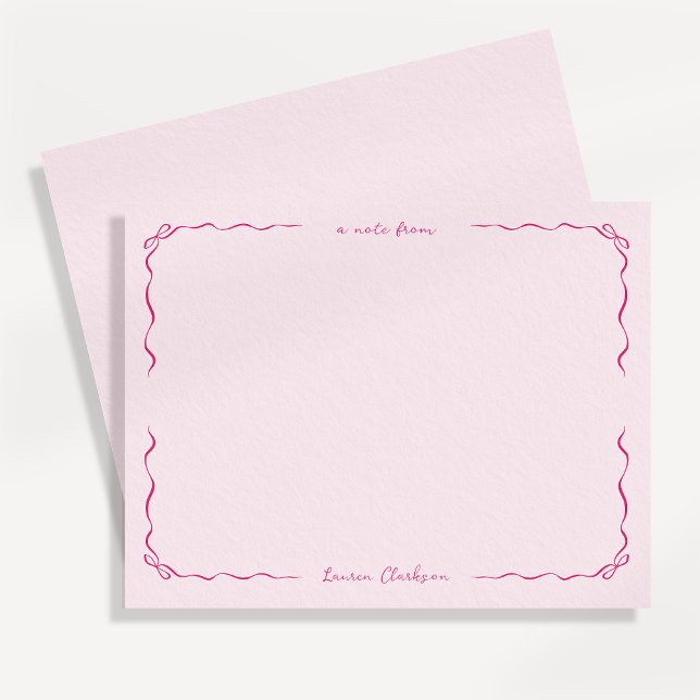 Carte de correspondance à rubans fantaisie avec bo (Créateur téléchargé)