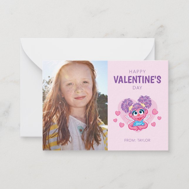 Carte De Correspondance Abby Cadabby coeurs de la Saint-Valentin Graphique (Devant)