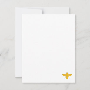 Carte De Correspondance Abeille en contact